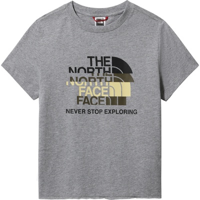 The North Face Дамска тениска w coordinates s/s tee tnflightgre - s (nf0a5ifzdyx)