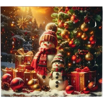 Fikar Adventní kalendář A6 Sněhuláci u stromečku 40g