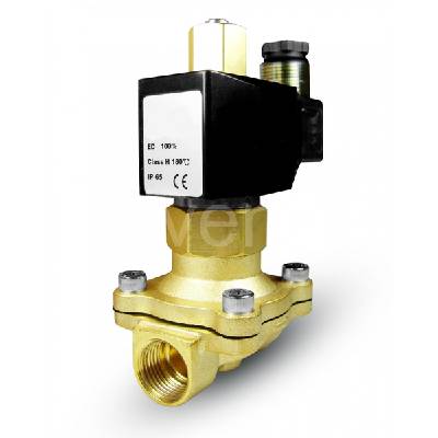 Elektromagnetický ventil 0-8bar G1/2 na pitnou vodu NO HP cívka 12V DC