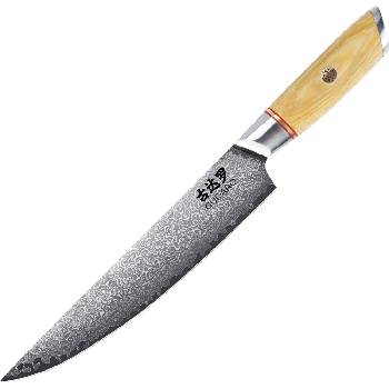 Gudaro - Дамаскинов кухненски нож HIKARI 8", 67 слоя стомана, дължина 20 см (GU0030)