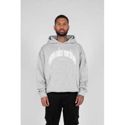 Urban Classics Суичър HIGHER THAN HEAVEN V. 3 Ultra Heavy Hoody grey XXLUB-MJG11588-00111 - Бял, размер XXL