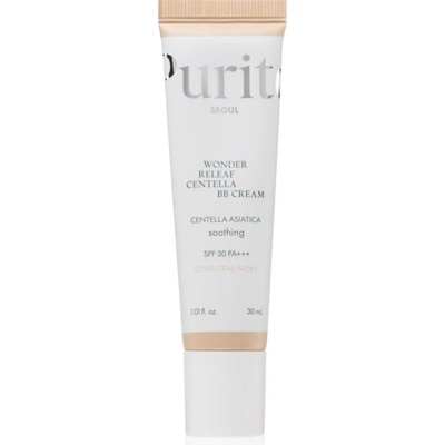 PURITO Wonder Releaf Centella BB Cream oсвежаващ BB крем с успокояващ ефект цвят 13 Neutral Ivory 30ml