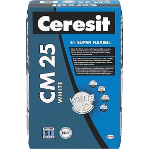 CERESIT ЛЕПИЛО ЗА ПЛОЧКИ СМ25 СУПЕР ГЪВКАВО 20кг БЯЛО (3047115)