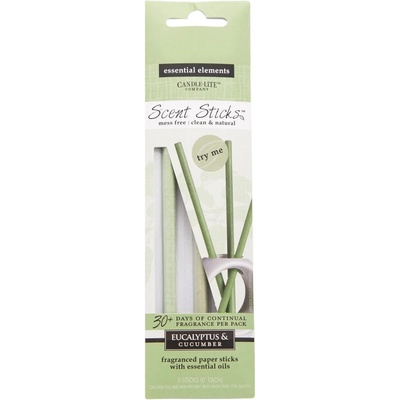 Candle lite Vonné tyčinky Eucalyptus & Cucumber 3 ks
