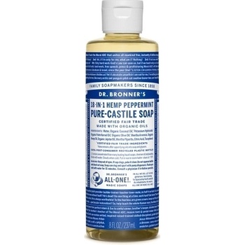 Dr. Bronner's tekuté univerzálne bio mydlo ALL-ONE Peppermint 236 ml