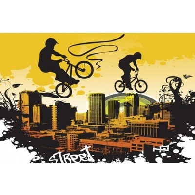 DIMEX ART Флизелинов фототапет колоездачи 375 x 250 см