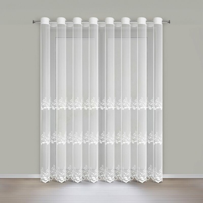 Záclona JASMINA s výšivkou 350x250cm - biela