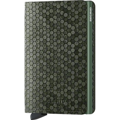 Secrid kožené pouzdro na karty Slimwallet Hexagon Green – Zboží Mobilmania