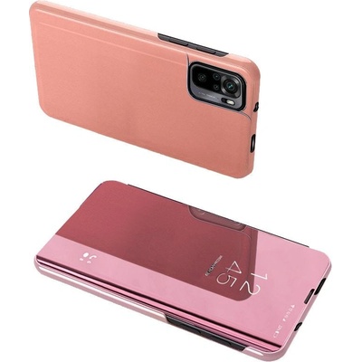 HQWear Флип-кейс Clear View за Poco M4 Pro 5G, Розов (5907769338007)