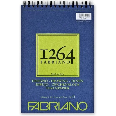 Fedrigoni 1264 Рисуване 180g A4 50 листа подложка за рисуване със спирала 19100646 (19100646)