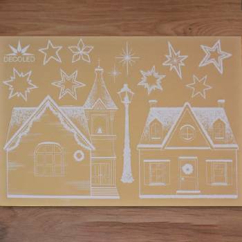 DECOLED Dekoratívny polep do okien A3 ulice