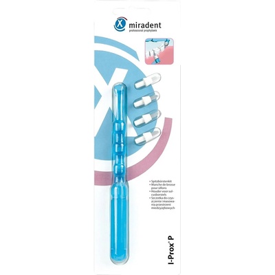 Miradent Интердентална четка с 4 накрайника I-Prox P, синя