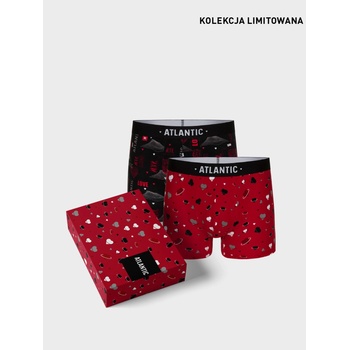 Atlantic Мъжки боксерки Love ATLANTIC 2Pack Atlantic | Cherven | МЪЖЕ | XXL