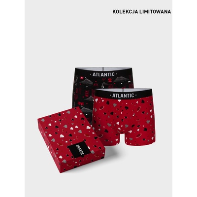 Atlantic Мъжки боксерки Love ATLANTIC 2Pack Atlantic | Cherven | МЪЖЕ | XXL