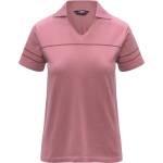 K-Way Дамска поло тениска K-Way Women's Mazardy Stripes Polo shirt - Violet Pinkish / Brown (916-6719-0211)