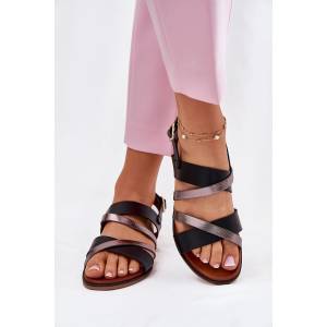 Step in style Дамски сандали класически модел 214109 Step in style цвят черен