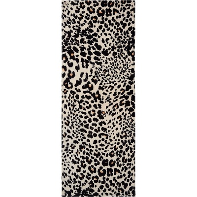 Catherine Lansfield Leopard plážová osuška černá béžová 78 x 200 cm