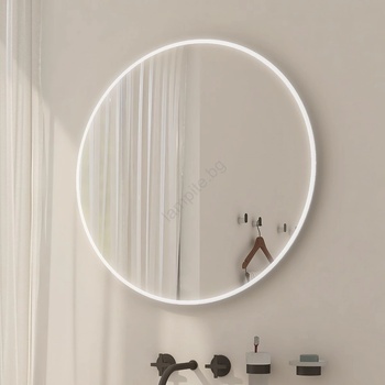 Nimco zp 26000r - led огледало за баня с вградено осветление 6500k Ø 60 см ip44 (nm0081)