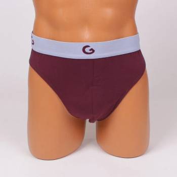 Image 1 of Мъжки памучен слип в цвят бордо