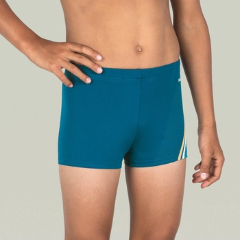 Nabaiji Chlapčenské boxerkové plavky Fitib Line modré