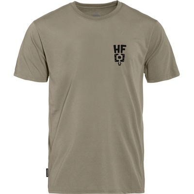 Horsefeathers Мъжка фланелка с къс ръкав за колоездене Horsefeathers Pedal Tech T-Shirt Cycling jersey - Taupe - размер XL (056-3959-0314)