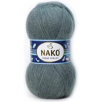 Nako Pletací příze Nako Mohair Delicate 851 - tmavá šedá