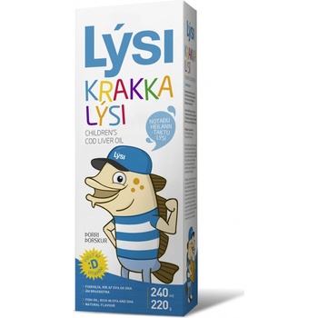 Lysi Island olej z tresčích jater pro děti 240 ml