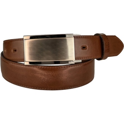 Penny Belts pánský kožený společenský opasek 35-020-4PS-48 hnědý