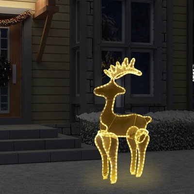 Shumee sob vánoční dekorace s výpletem 306 LED 60 × 24 × 89 cm