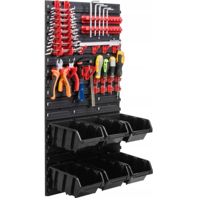 ProfiGaráž Stena na náradie 78x39cm + 6 boxov BLACK