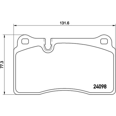 BREMBO Sada brzdových platničiek kotúčovej brzdy P85116