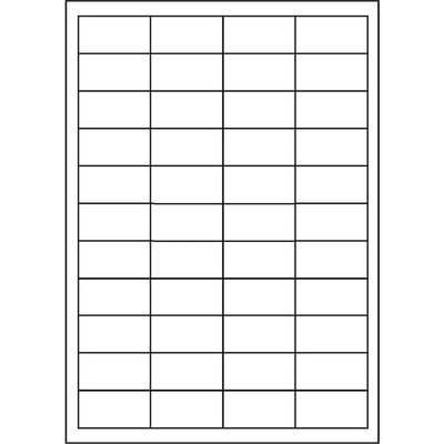 Самозалепващи етикети 48, 5 x 25, 4 mm, 44 етикети A4, 100 листа (R0ECO.0203A, 227019)
