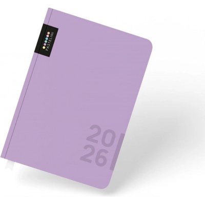 Pastelini A5 denní 2026 fialová
