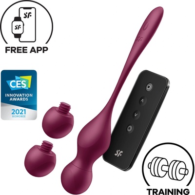 Satisfyer Love Birds Vary Connect App Wine Red