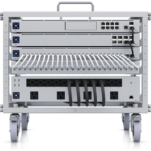 Ubiquiti Сървърен шкаф Ubiquiti - Toolless Mini Rack, 6U, сребрист (U-RACK-6U-TL)
