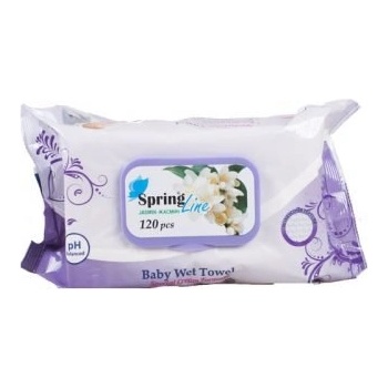 Spring Line Мокри кърпи 120бр - Жасмин (273)