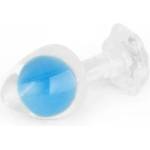 Lovetoy Gemoria Silicone Butt Plug (Glow-In-The-Dark) - blue