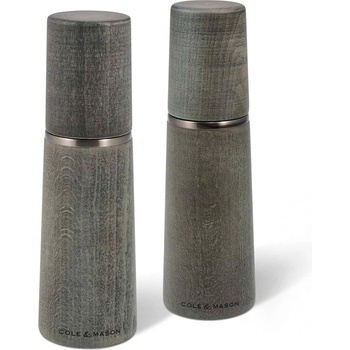 Cole & mason Комплект мелнички за черен пипер и сол MARLOW 18 см, комплект от 2 бр. , сив, дърво, Cole & Mason (CMH322022)