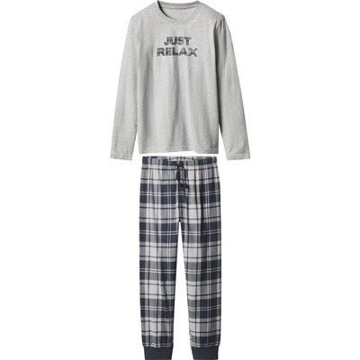 Esmara flanelové pyžamo sv.šedé – Zboží Dáma