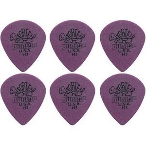 Dunlop 472R H3 Tortex Jazz 6 Перце за китара (472RH3-6PACK-SET)