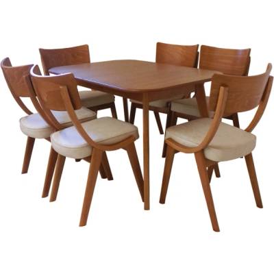 Bogdan Furniture Direct Комплект маса City + 6 стола City