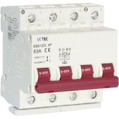 LC TEC Vypínač EBS1ZG 63A 4P 1000VDC hlavní