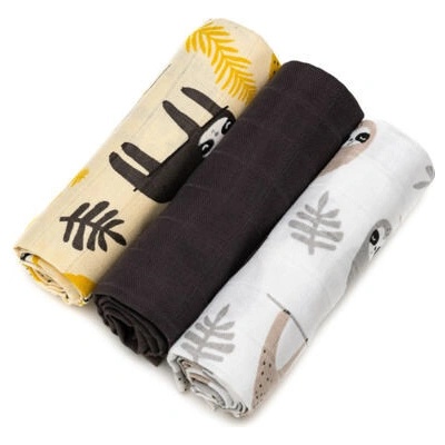 T-TOMI TETRA Cloth Diapers Sloths 70x70 3 ks