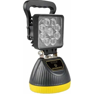 AKU LED světlo s magnetem, bílá/oranžová, 9x3W