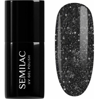 Semilac gél lak 394 Sparkling Midnight Date Čierna 7 ml