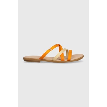 Tommy Hilfiger Чехли Tommy Hilfiger TH STRAP FLAT SATIN SANDAL в оранжево FW0FW08041 (FW0FW08041)