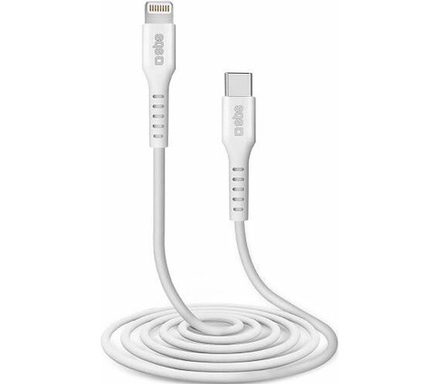SBS TECABLELIGTC2W USB-C/Lightning, 2m, bílý