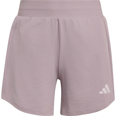 adidas Дамски къси панталони Adidas Women's Pacer Knit High Shorts - Preloved Fig / White - размер XXL (112-4475-0215)