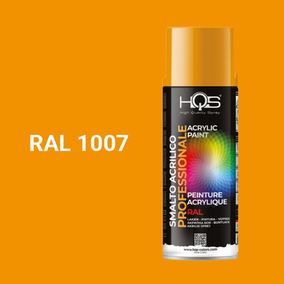 HQS akrylová farba v spreji 400 ml RAL 1007 lesklá
