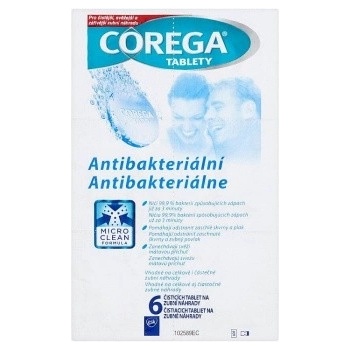 Corega Antibakteriálne tablety blister 6 kusov